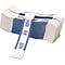 PM Company Currency Straps, White/Blue, $100, 1000/Pk