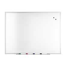 TRU RED™ Magnetic Steel Dry Erase Board, Satin Frame, 4 x 3 (TR61175)