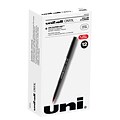 uniball Onyx Rollerball Pen, Micro Point, 0.5mm, Red Ink, Dozen (60042)