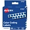 Avery Hand Written Identification & Color Coding Labels, 1/4 Dia., Dark Blue, 450/Pack (5793)