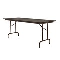 Correll Folding Table, 72x30 , Walnut (CF3072TF-01)