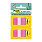 Post-it Flags, 1" Wide, Pink, 100 Flags/Pack (680-BP2)