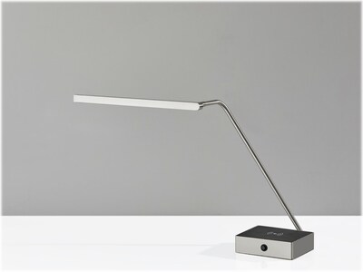 Adesso Sawyer LED Desk Lamp, 24.5", Brushed Steel/Black (3039-22)