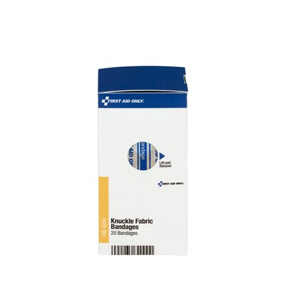 SmartCompliance 1.5 x 3 Knuckle Fabric Adhesive Bandages, 20/Box (FAE-6200)
