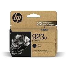 HP 923e EvoMore Black High Yield Ink Cartridge (4K0T7LN), print up to 1,000 pages