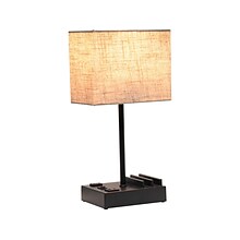 Simple Designs LED Multiuse Table Lamp, Black/Beige (LT1110-BGB)