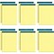 TOPS Docket Notepads, 8.5 x 11.75, Wide Ruled, Canary, 50 Sheets/Pad, 12 Pads/Pack (TOP63400)