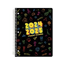 2024-2025 Global Printed Products Chalkboard Doodles 8.5 x 11 Academic Weekly & Monthly Student Pl