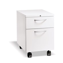 HON Flagship 2-Drawer Mobile Vertical File Cabinet, Letter Size, Lockable, Designer Weight (HON15923