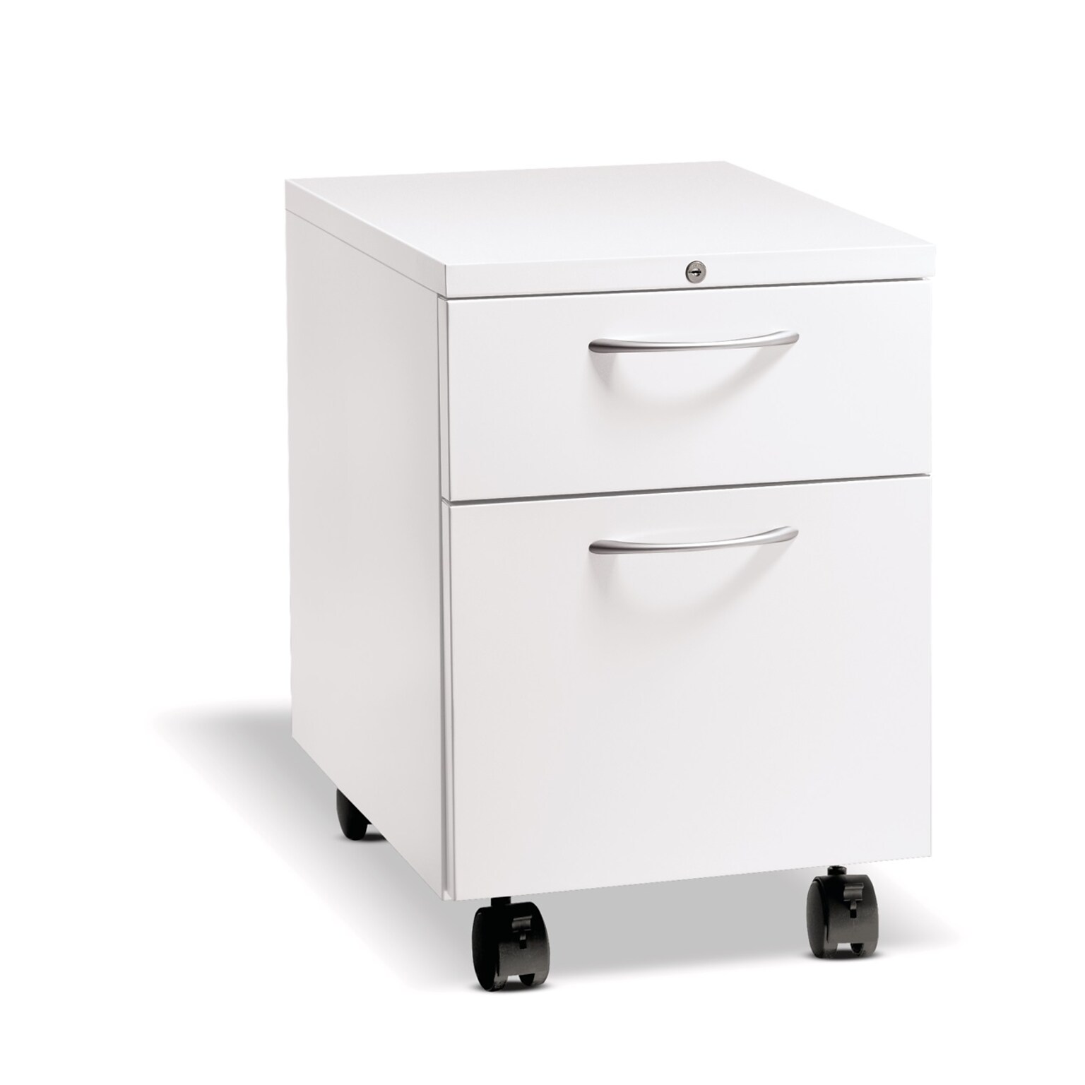 HON Flagship 2-Drawer Mobile Vertical File Cabinet, Letter Size, Lockable, Designer Weight (HON15923ALPJW)