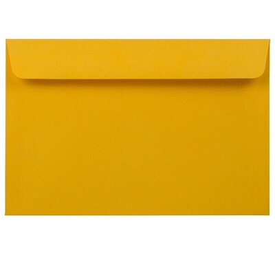 JAM Paper Invitation Envelope, 6 x 9, Gold Yellow, 50/Pack (1536443I)