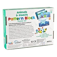 hand2mind Animals & Insects Pattern Block Puzzle Set (94461)