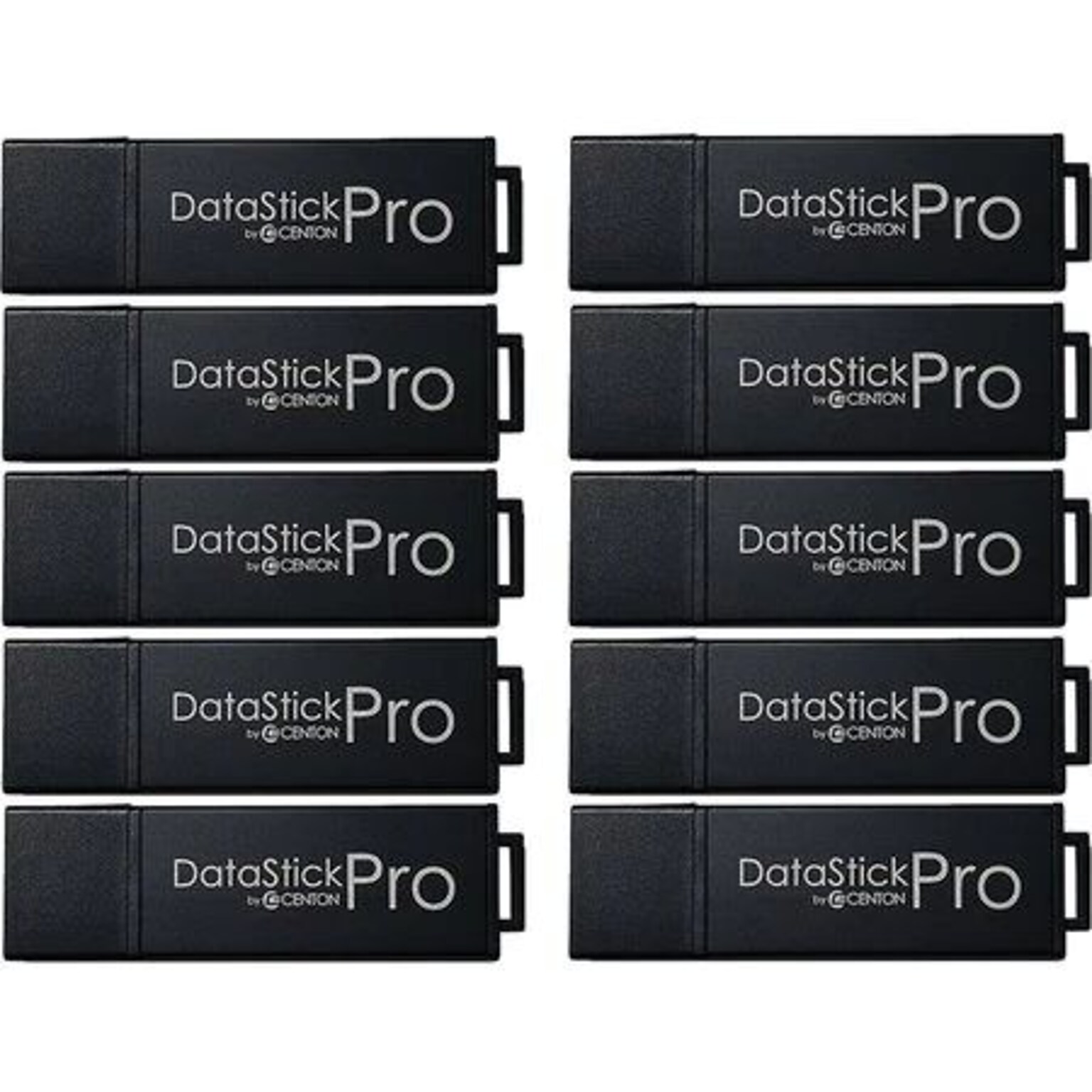 Centon MP ValuePack Pro Flash Drive USB 3.2 Case, Black, 10 Cases/Pack (S1-U3P6-64G-10B)