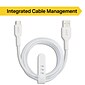 NXT Technologies™ 4 Ft. Braided USB-C to USB-A Cable, White (NX60474)