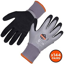 Ergodyne ProFlex 7501 Waterproof Winter Work Gloves, Gray, XL, 144 Pairs (17935)