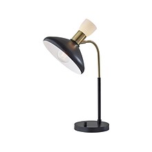 Adesso Patrick Incandescent Desk Lamp, 21, Black/Antique Brass (3758-01)