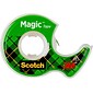 Scotch® Magic™ Invisible Tape with Dispenser, 3/4" x 16.67 yds., 2/Pack (122DM-2)