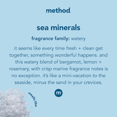 Method Gel Hand Soap Refill, Sea Minerals, 34 Fl. Oz. (328105)