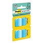 Post-it® Flags, 1" Wide, Light Blue, 100 Flags/Pack (680-BB2)