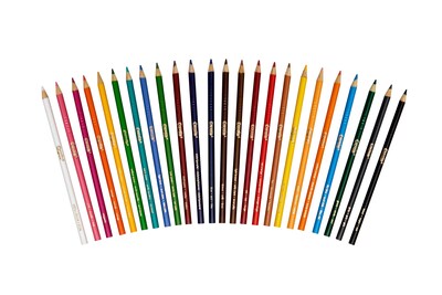 Crayola Kids' Colored Pencils, Assorted Colors, 24/Box (68-4024)