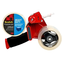 Scotch Heavy Duty Packing Tape with Dispenser, 1.88 x 54.6 yds., Clear (3850-2ST)