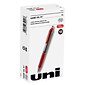 uniball Signo RT Gel Pens, Medium Point, 0.7mm, Red Ink, Dozen (65942)