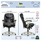 Serta Back in Motion Leather Executive Chair, Black (CHR200006)