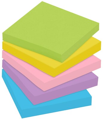 Post-it Notes, 3" x 3", Floral Fantasy Collection, 100 Sheet/Pad, 14 Pads/Pack (65414AU)