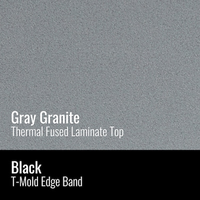 Correll 24"W Rectangular Adjstable Standing Desk, Gray Granite (CST2448TF-15)