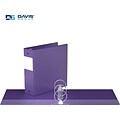 Davis Group Premium Economy 3 3-Ring Non-View Binders, Purple, 6/Pack (2314-69-06)
