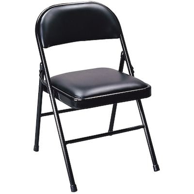 Meco® Steel Folding Chairs with Padded Vinyl Seating