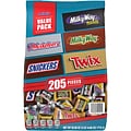 Milky Way, Twix, 3 Musketeers and Snickers Minis Chocolate Candy Bars, 62.6 oz., 205 Pieces (220-000
