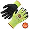 Ergodyne ProFlex 7021 Hi-Vis Nitrile Coated Cut-Resistant Gloves, ANSI A2, Wet Grip, Lime, XL, 144 P