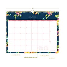 2024-2025 Blue Sky Day Designer Peyton Navy 15 x 12 Academic Monthly Wall Calendar (107934-A25)