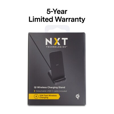 NXT Technologies™ Qi Wireless Charging Stand, Black (NX60455)