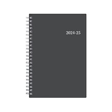 2024-2025 Blue Sky Collegiate 5 x 8 Academic Weekly & Monthly Planner, Plastic Cover, Gray (100139