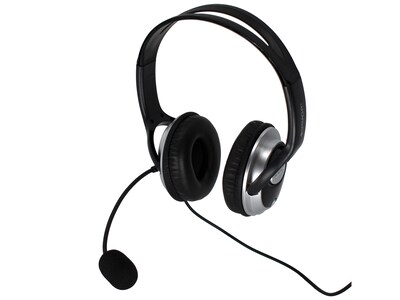 Spracht Noise-Canceling Stereo On-the-Ear Computer Headset, Black (ZUMWDUSB2)