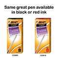 BIC Cristal Ballpoint Pens, Medium Point, Blue Ink, Dozen (10126/MS11BL)