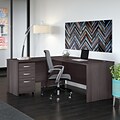 Bush Business Furniture Studio C 72W L Shaped Desk with Mobile File Cabinet and Return, Storm Gray