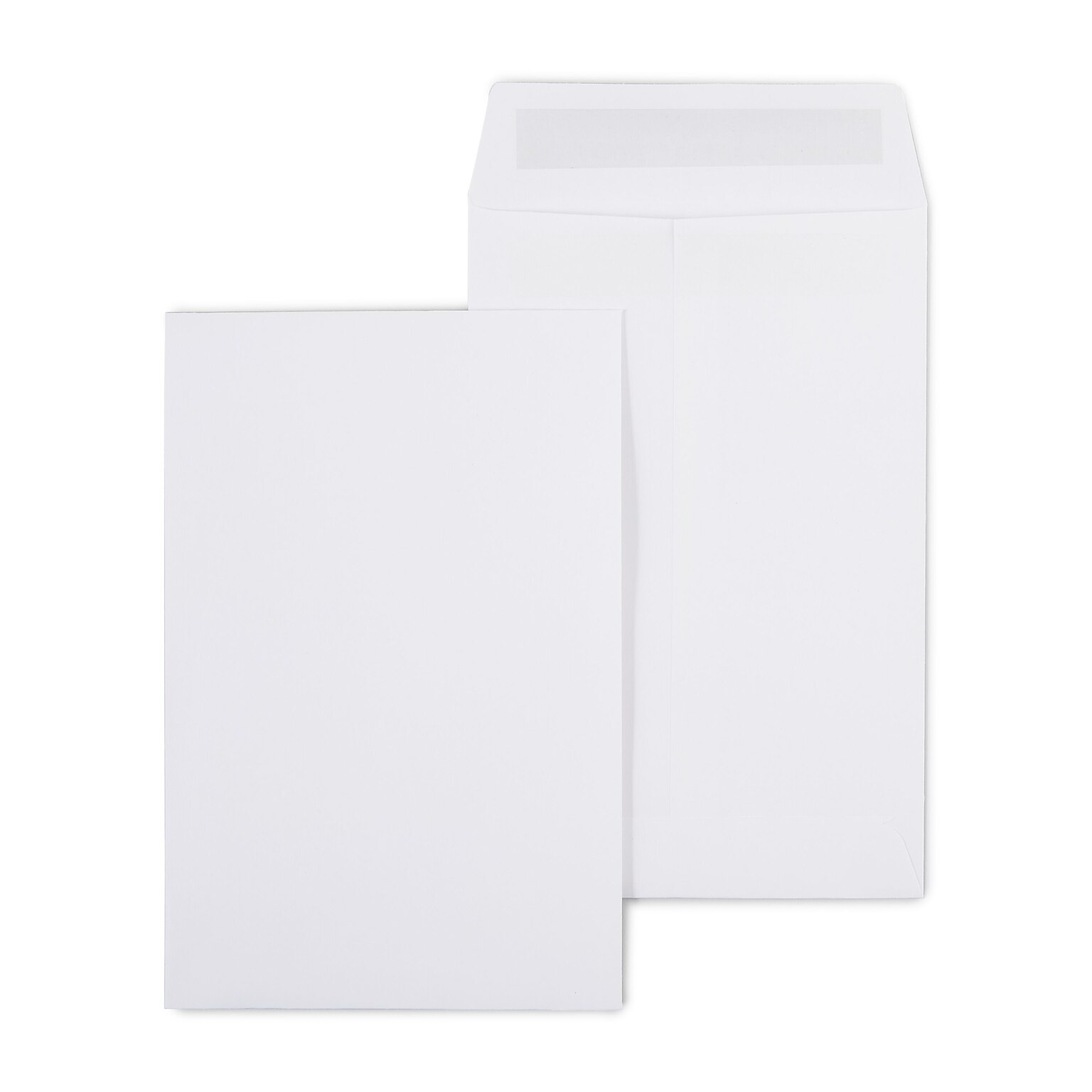 Staples Self Seal #1 Catalog Envelopes, 6L x 9H, White, 100/Box (SPL609121)