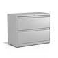 Quill Brand® Commercial 2 File Drawers Lateral File Cabinet, Locking, Gray, Letter/Legal, 36"W (20298D)