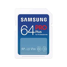 Samsung PRO Plus 64GB Full Size SDXC Memory Card, U3 Class, UHS-I, V30 (MB-SD64S/AM)