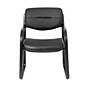 Boss Leather Sled Base Side Chair, Black (B9529)