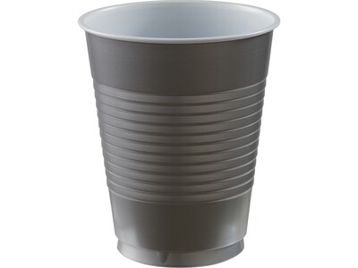 Amscan Party Plastic Cup, Silver, 50/Sleeve, 3 Sleeves/Carton (436810.18)