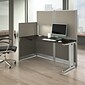 Bush Business Furniture Office in an Hour 63"H x 65"W Cubicle Workstation, Mocha Cherry (WC36892-03K)