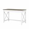 Bush Furniture Key West 48W Writing Desk, Shiplap Gray/Pure White (KWD148G2W-03)