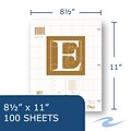 Roaring Spring Paper Products 8.5 x 11 Engineer Pad, 100 Sheets/Pad, 24 Pads/Case (95182cs)