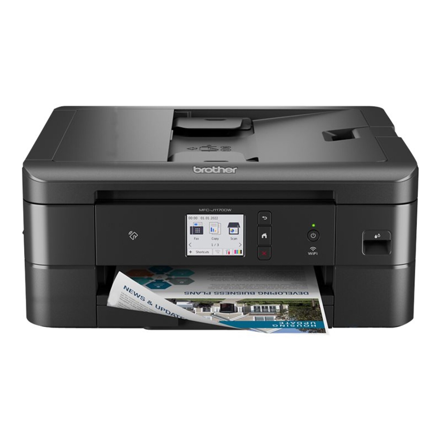 Brother MFCJ1170DW Wireless Color All-in-One Inkjet Printer, Refresh Subscription Eligible