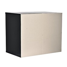 AdirOffice 500 Series 12 Compartment Literature Organizers, 20 x 11.8, Black, 2 Pack (500-12-BLK-2