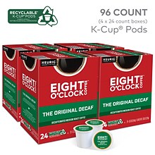 Eight OClock The Original Decaf Coffee, Keurig K-Cup Pod, Medium Roast, 96/Carton (6425CT)